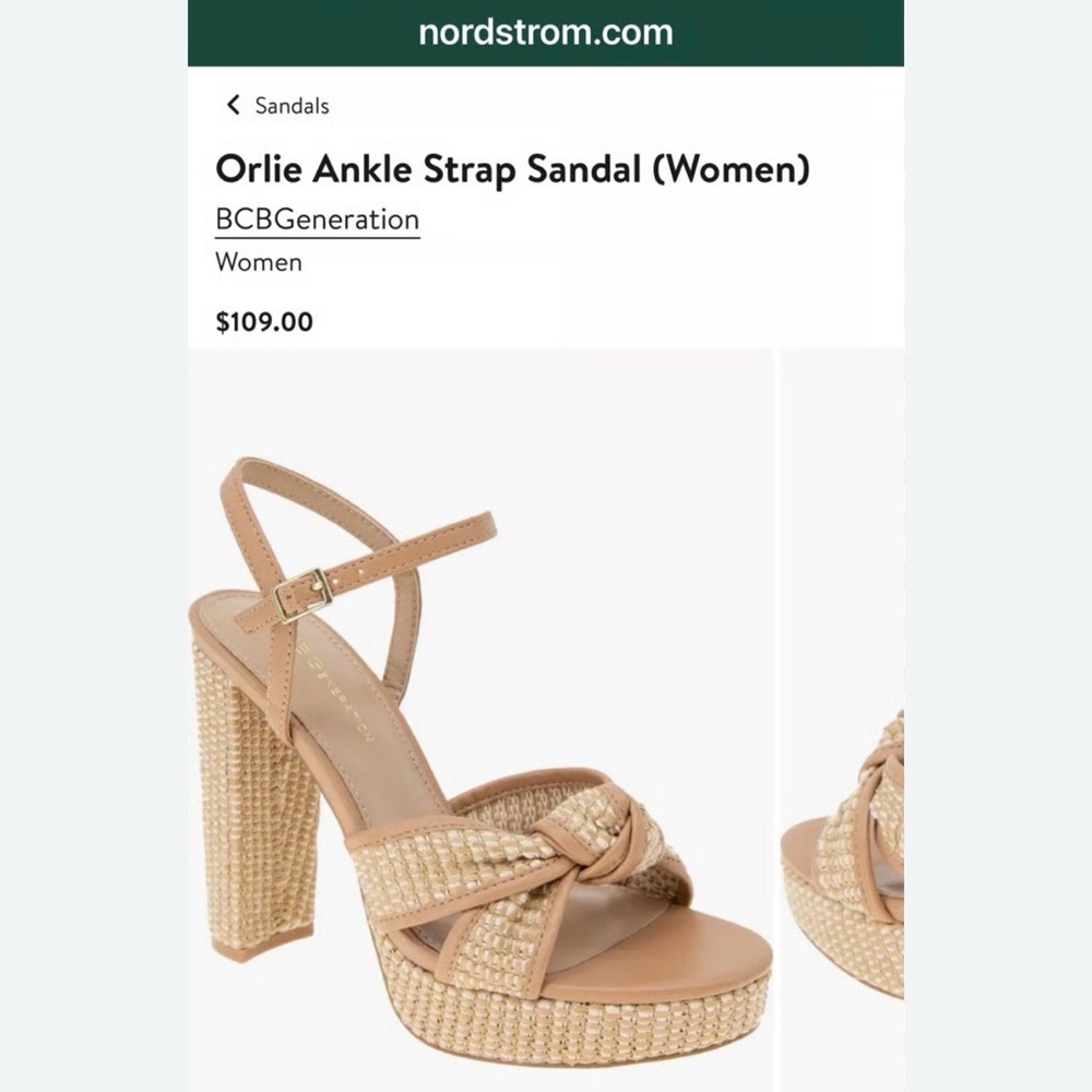 Bcbgeneration Tan Platform Sandals - image 2